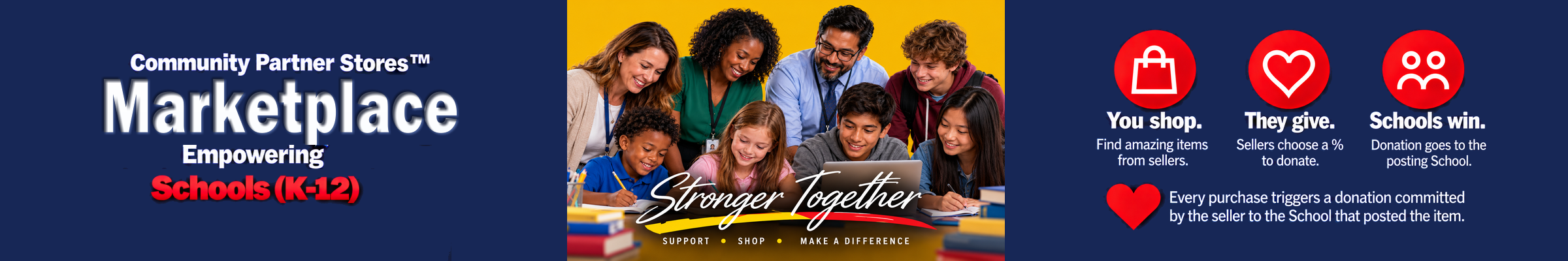 Community Partner Stores Marketplace — Empowering K-12 Schools